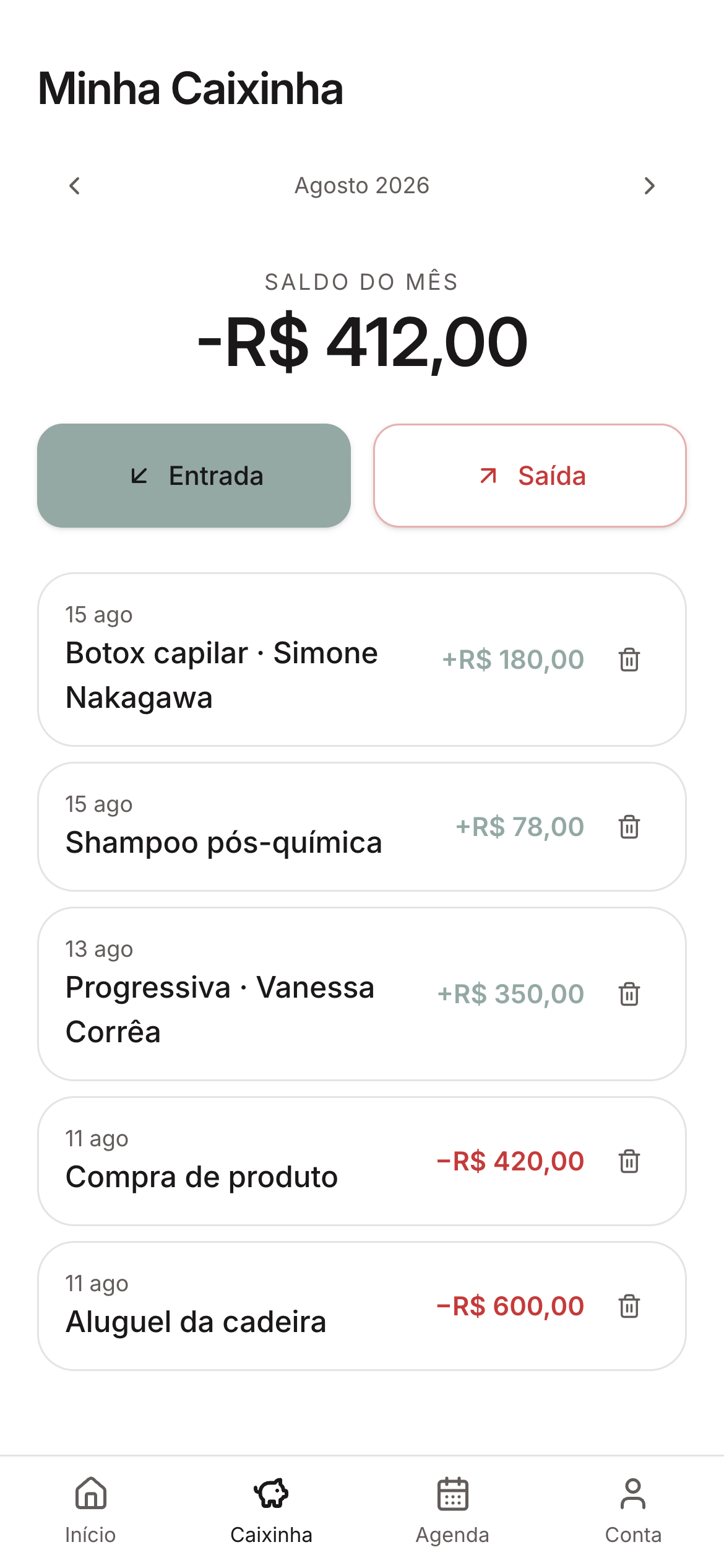 Controle financeiro