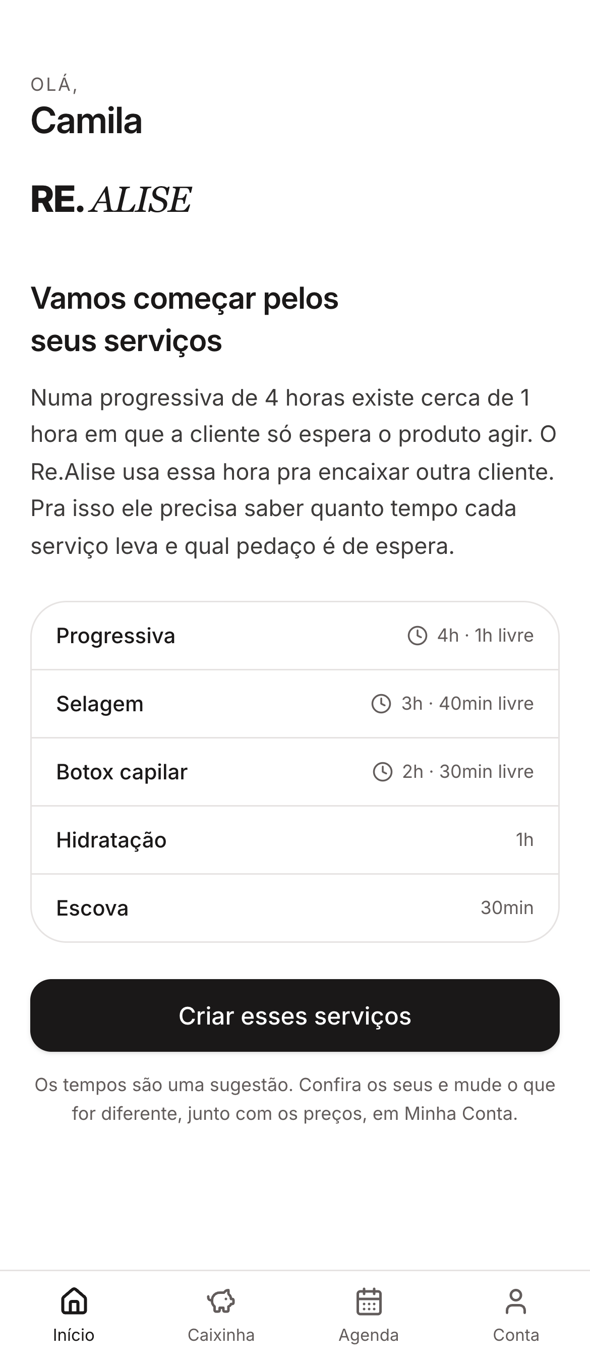 Primeiro acesso